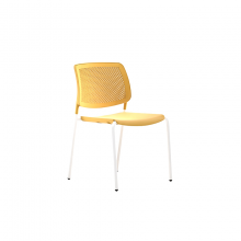 Silla espaldar y asiento plásticos estructura metálica